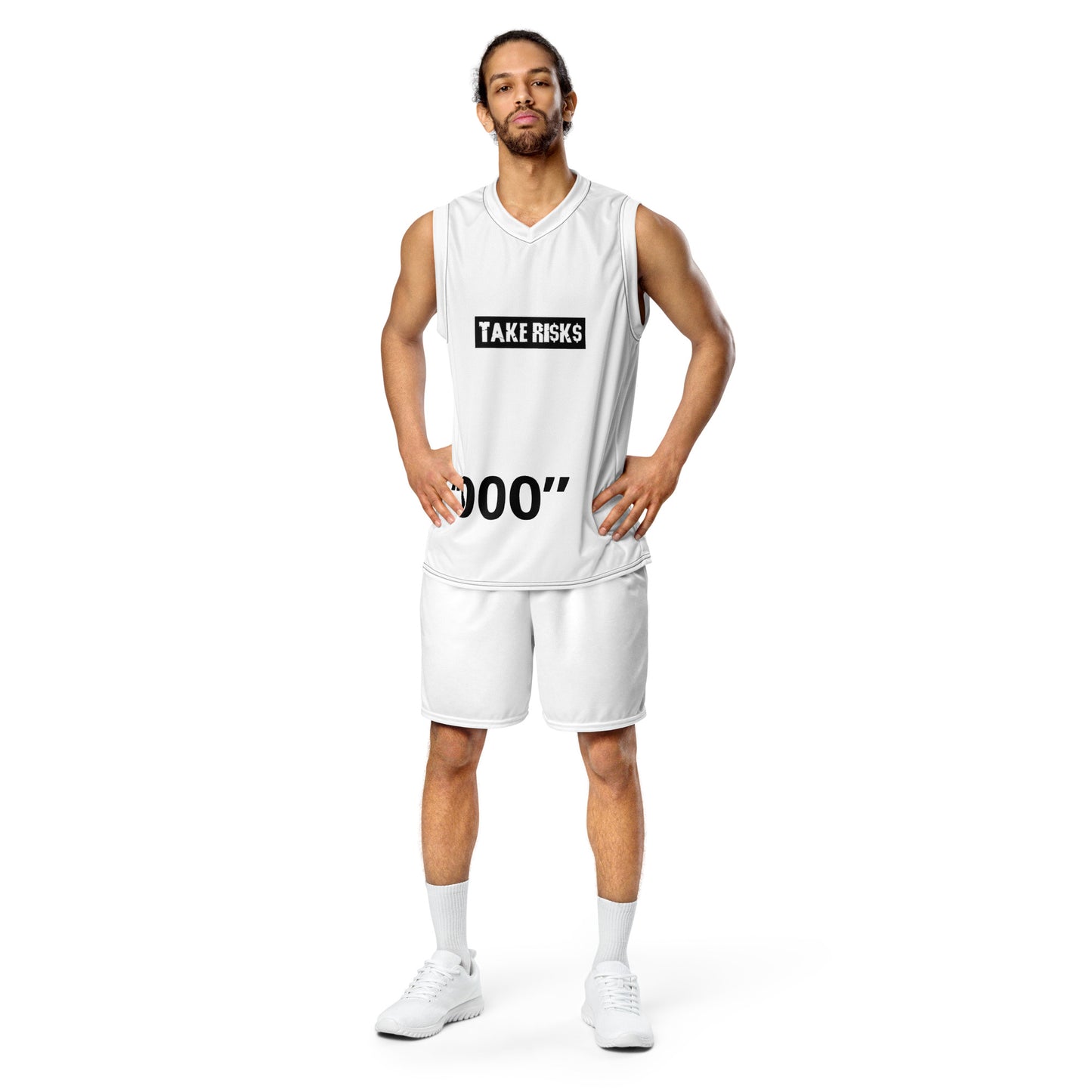 Recycled unisex basketball jersey