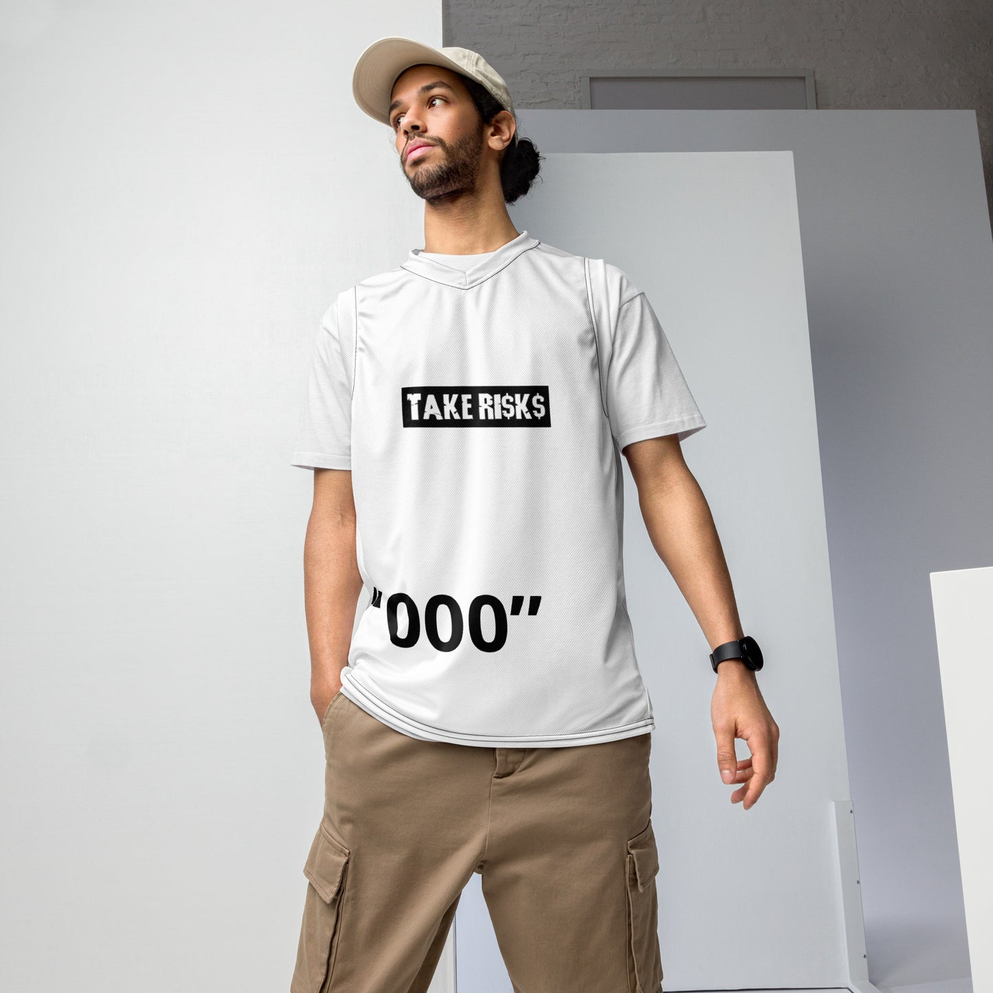 Recycled unisex basketball jersey