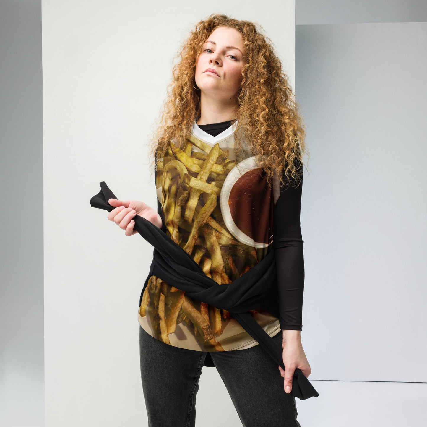 Recycled unisex basketball jersey