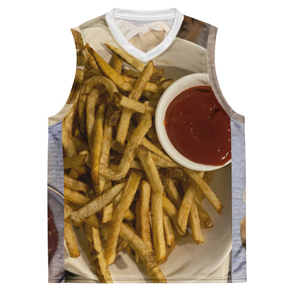 Recycled unisex basketball jersey