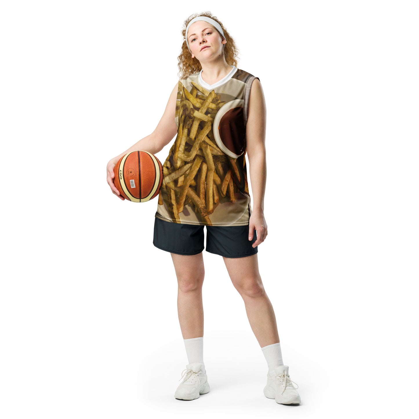 Recycled unisex basketball jersey