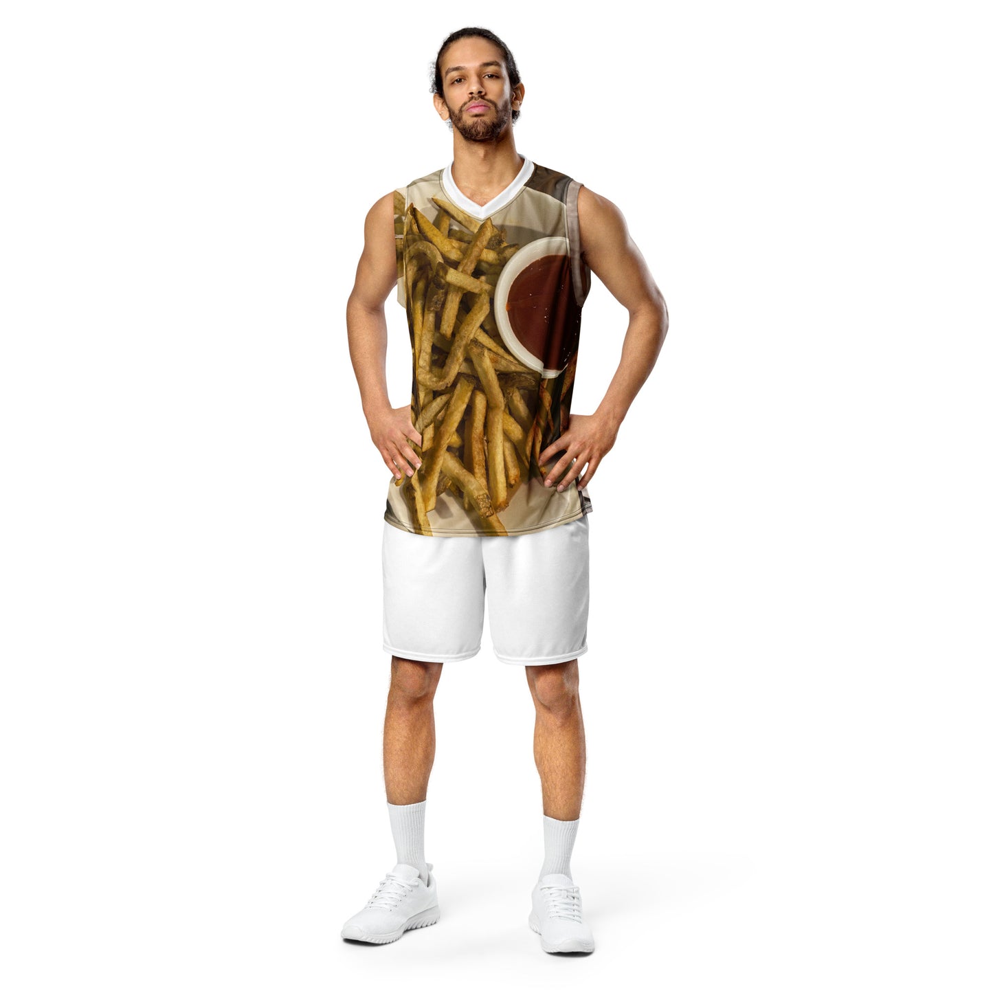 Recycled unisex basketball jersey