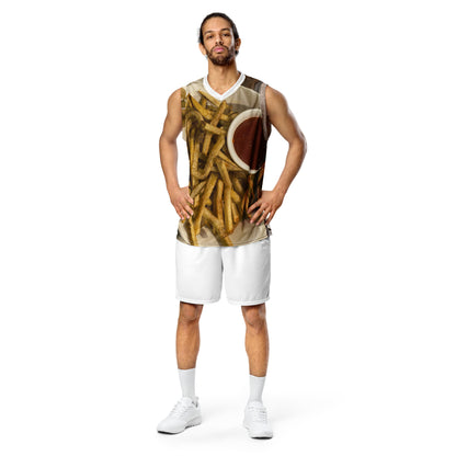 Recycled unisex basketball jersey