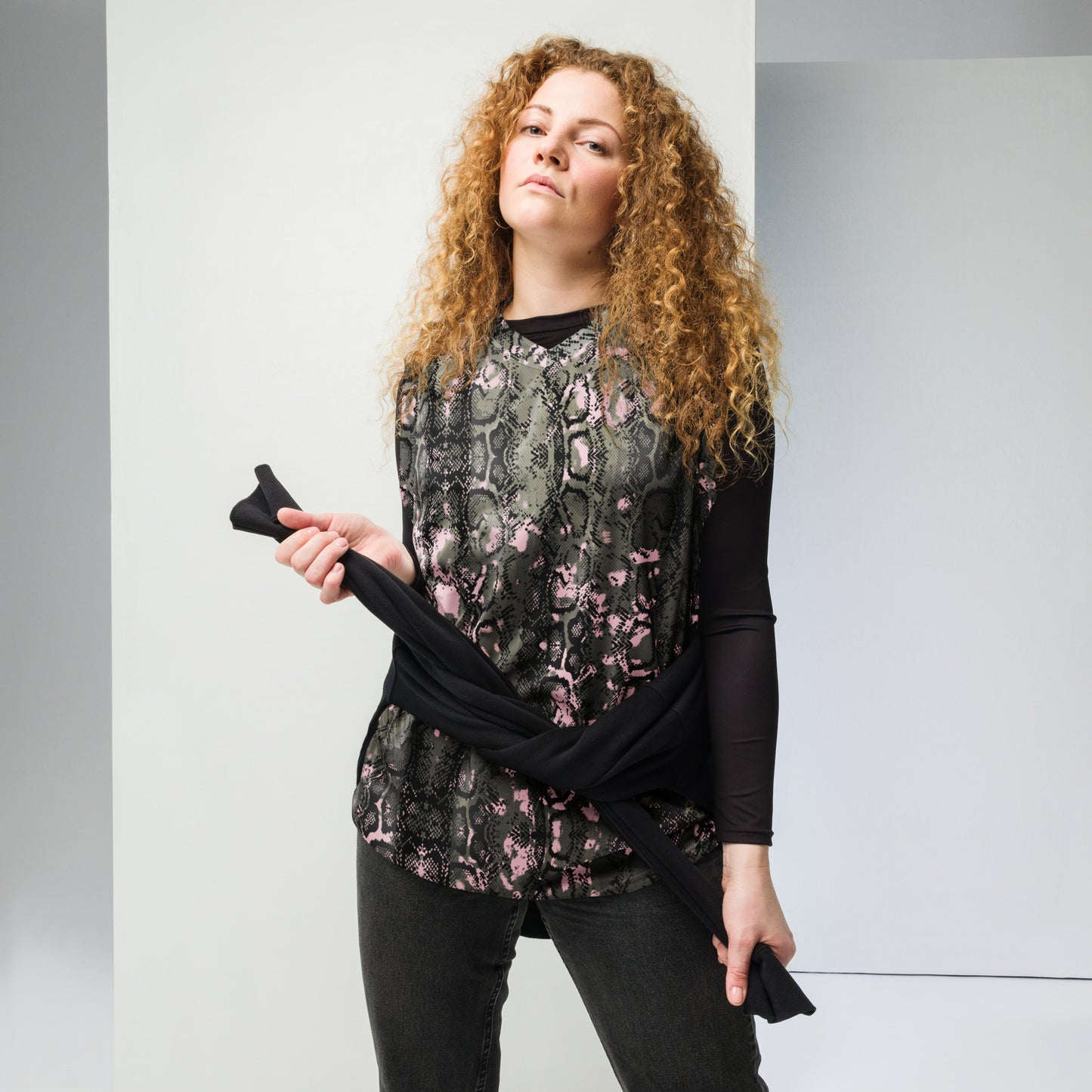 Recycled unisex basketball jersey