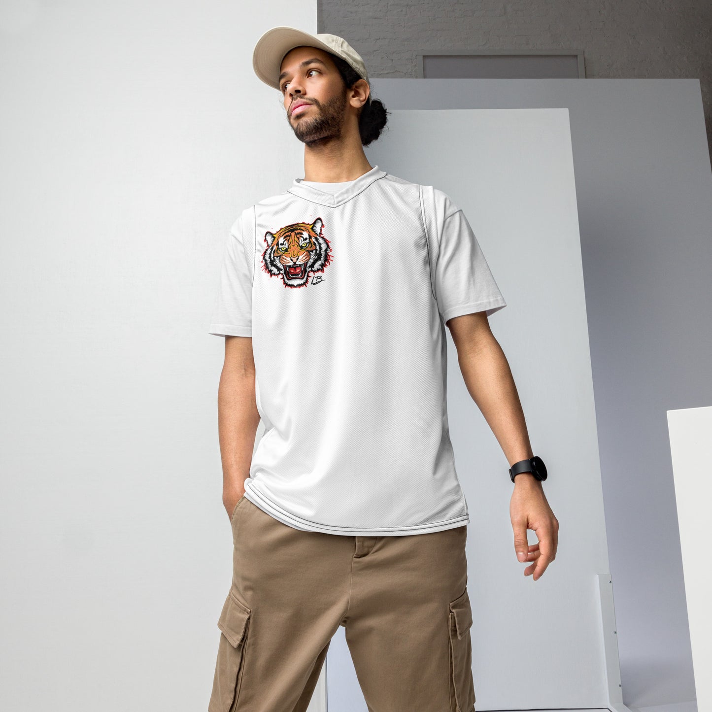 Recycled unisex basketball jersey