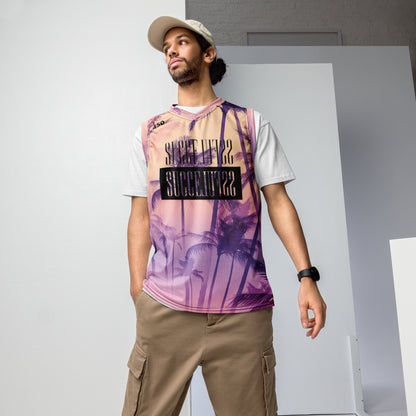 Recycled unisex basketball jersey