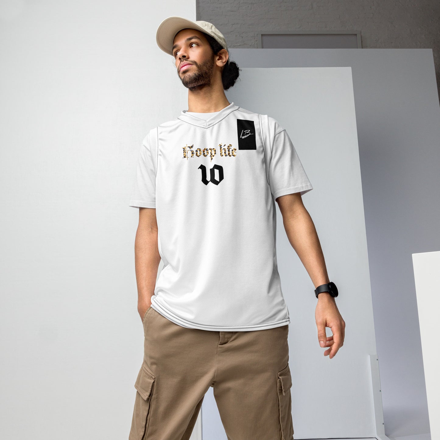 Recycled unisex basketball jersey