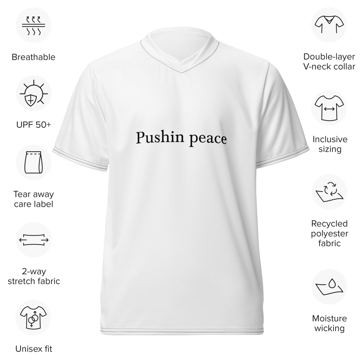 Recycled unisex sports jersey