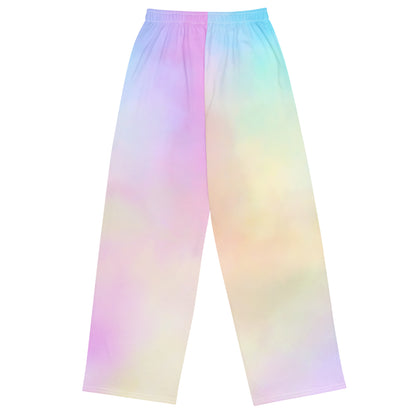 All-over print unisex wide-leg pants