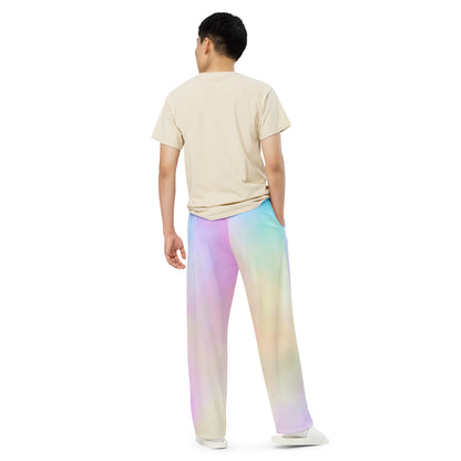 All-over print unisex wide-leg pants