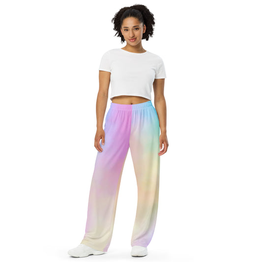 All-over print unisex wide-leg pants