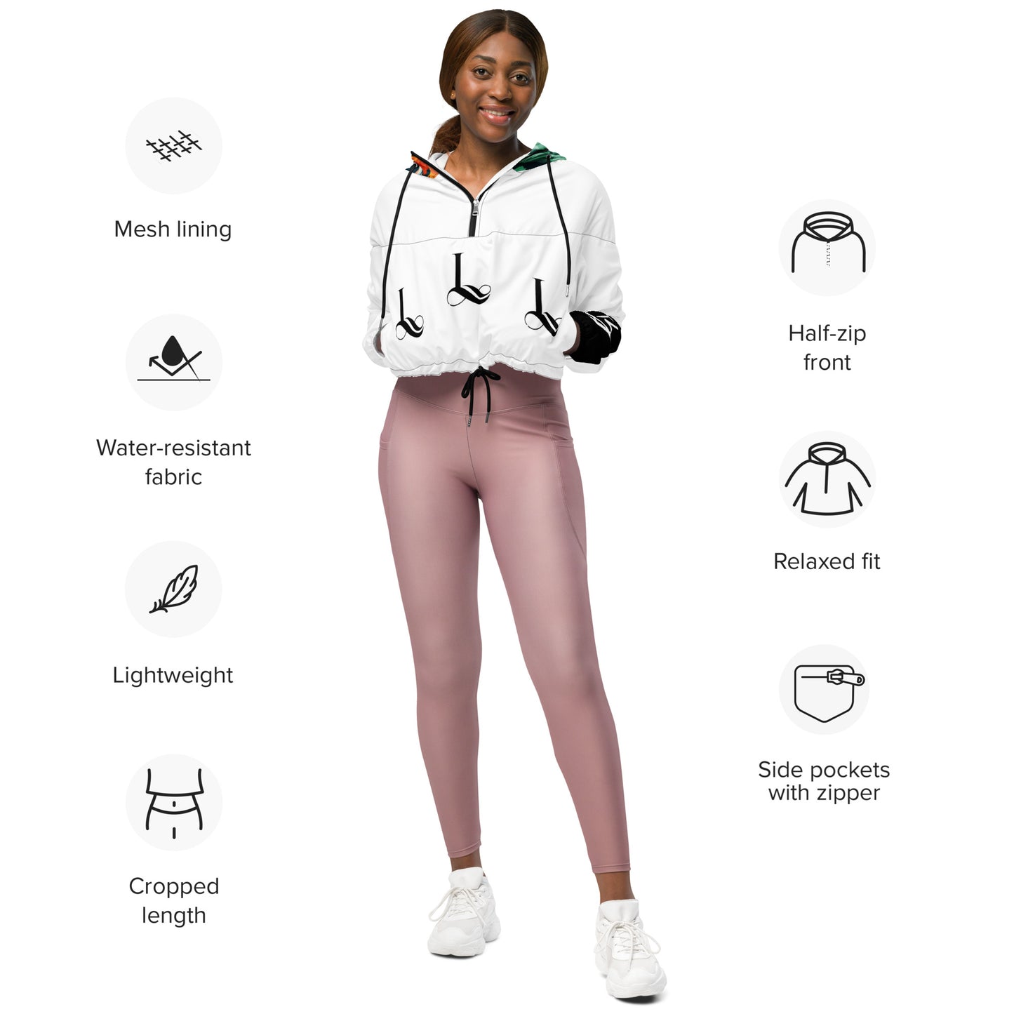 Women’s cropped windbreaker
