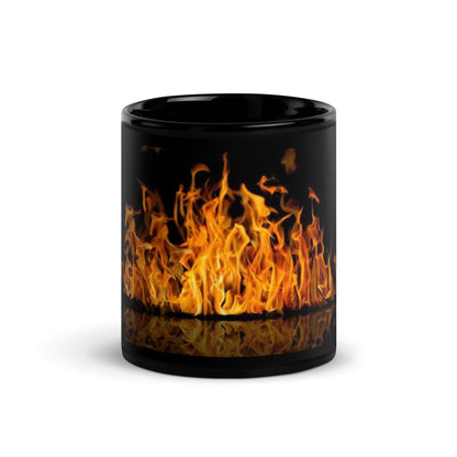 Black Glossy Mug regular flam