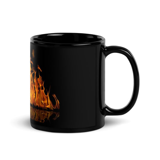Black Glossy Mug regular flam
