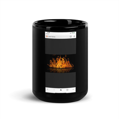 Black Glossy Mug regular flam