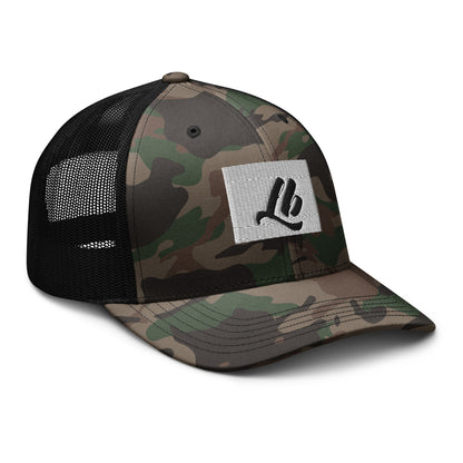 Camouflage trucker hat