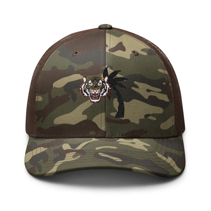 Camouflage trucker hat
