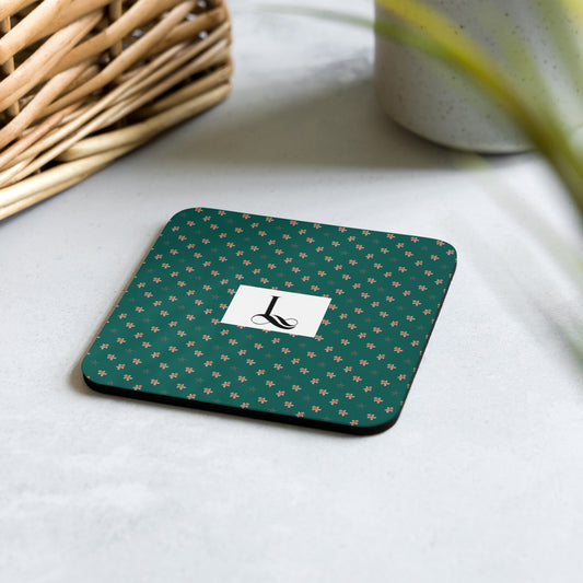 Cork-back coaster