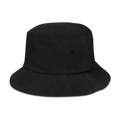 Denim bucket hat palm