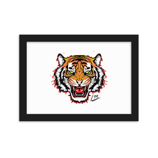Framed matte paper poster
