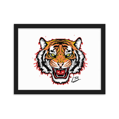 Framed matte paper poster