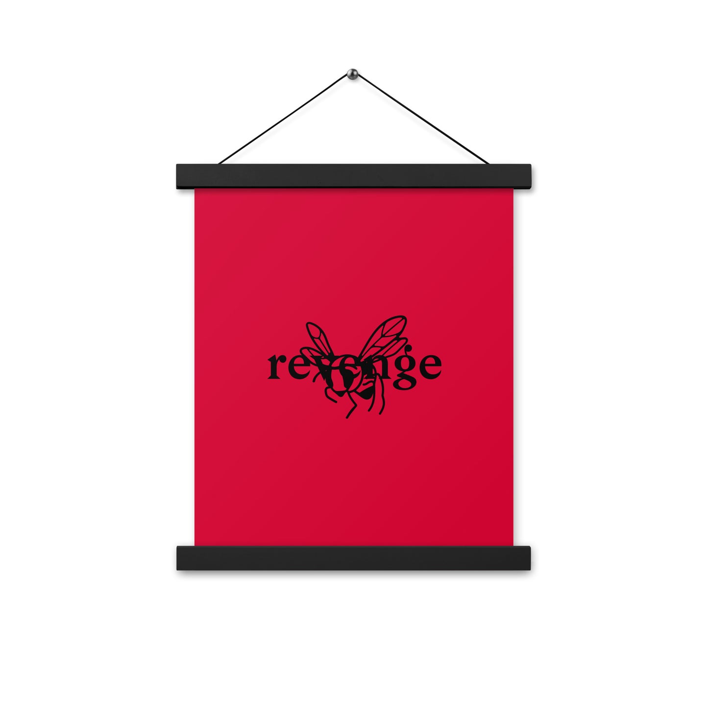 Poster with hangers