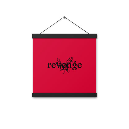 Poster with hangers