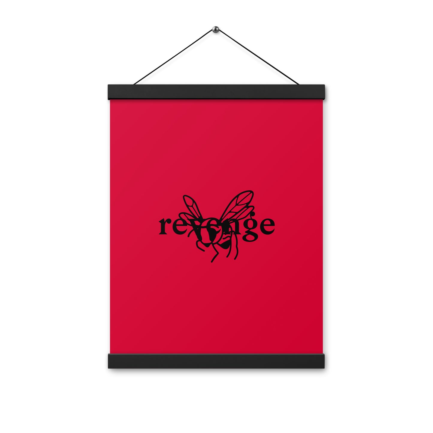 Poster with hangers