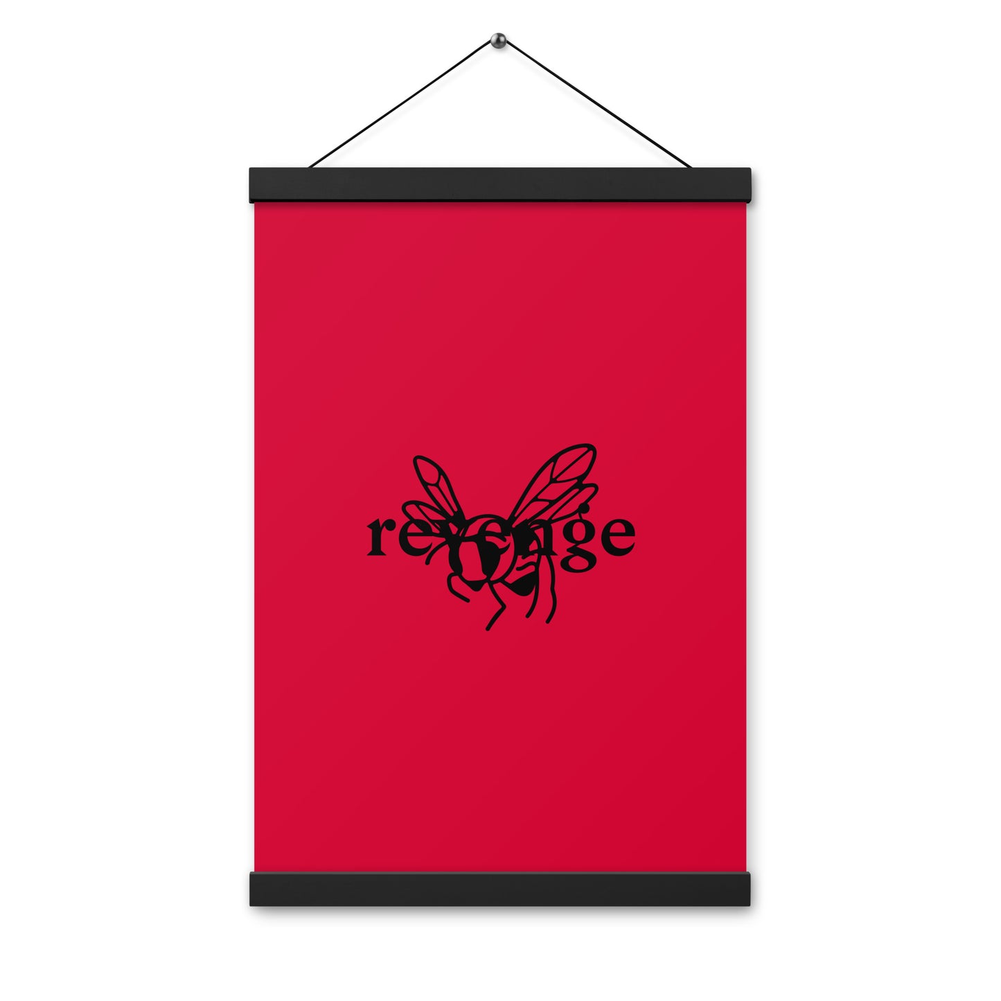 Poster with hangers