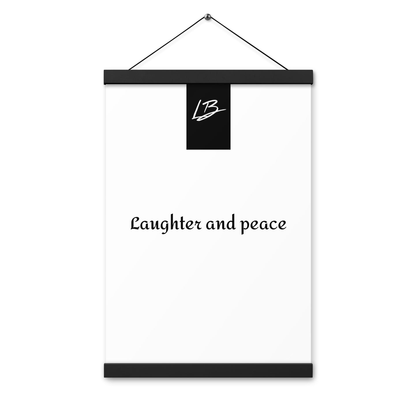 Poster with hangers