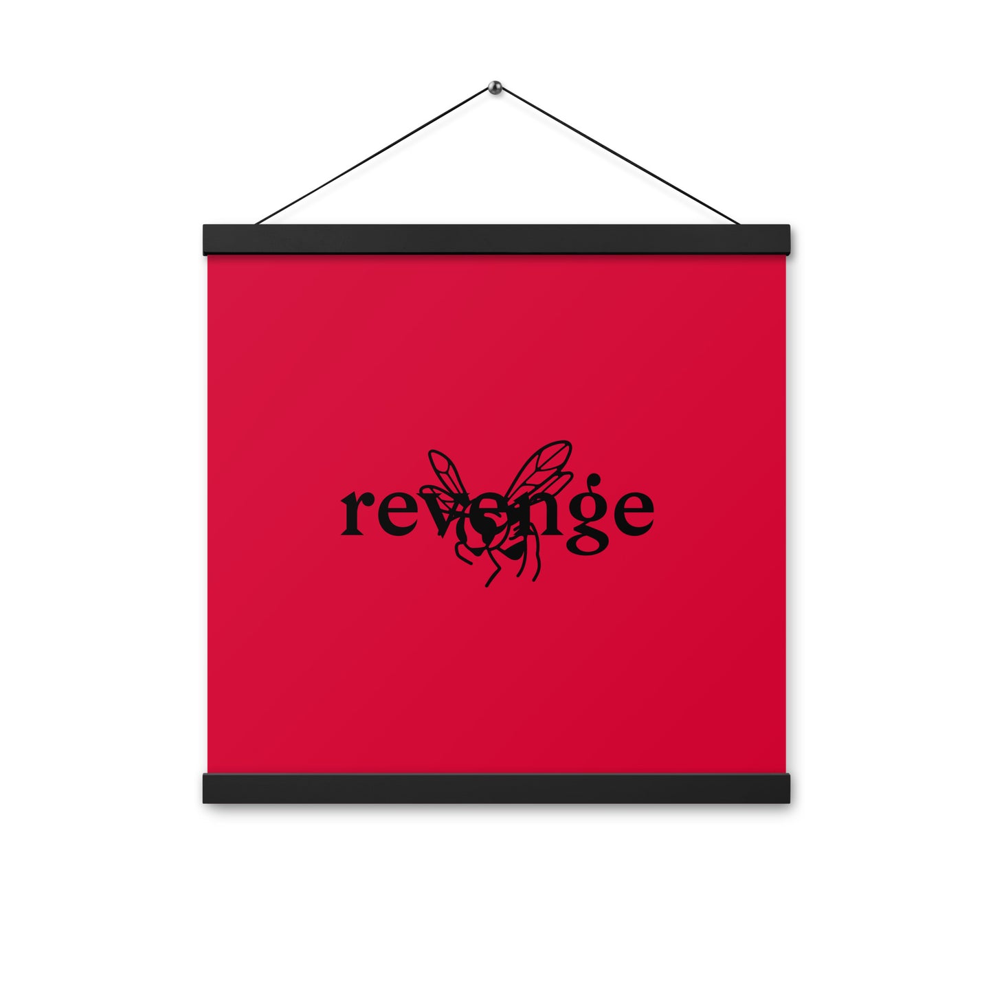 Poster with hangers
