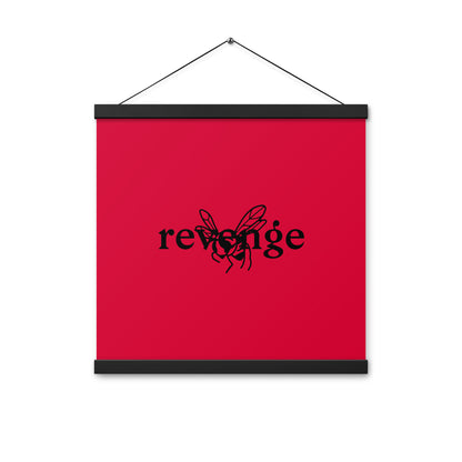 Poster with hangers
