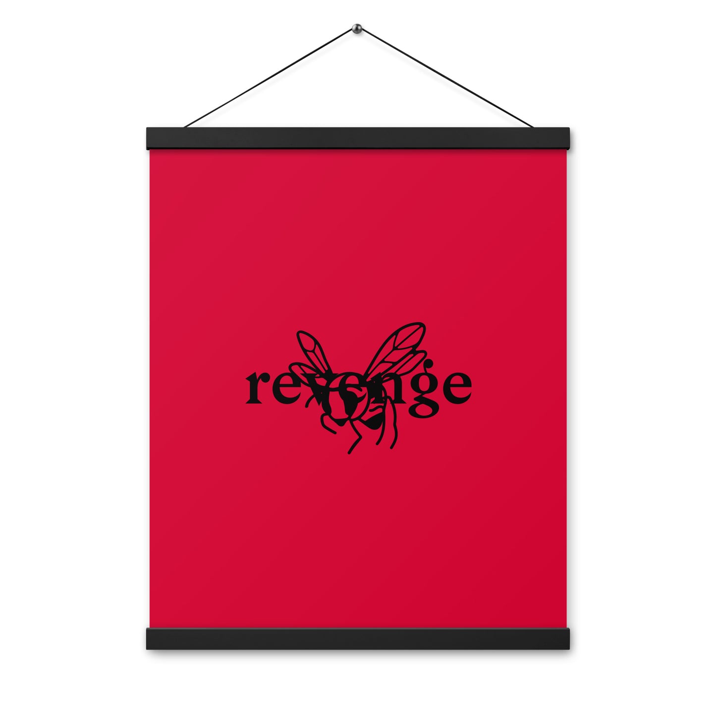 Poster with hangers