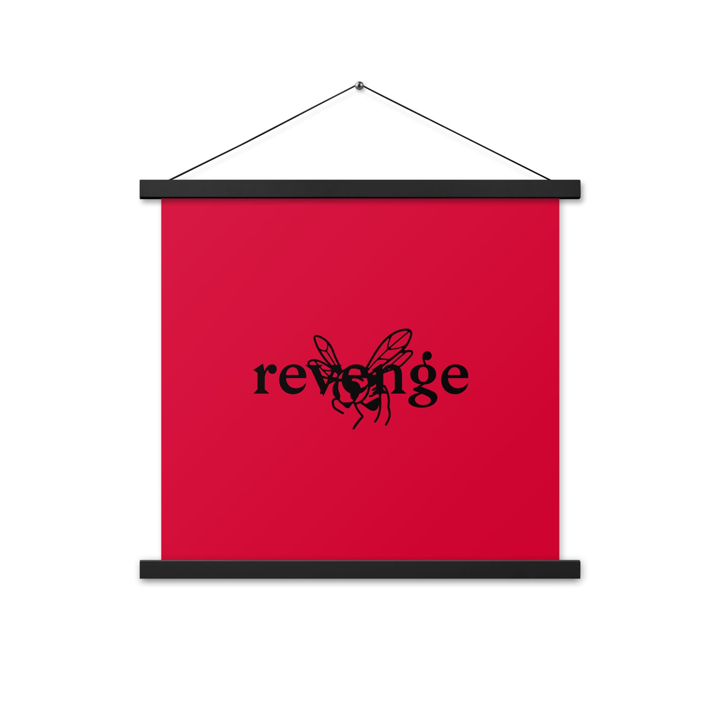 Poster with hangers