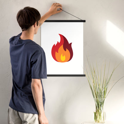 Poster with hangers