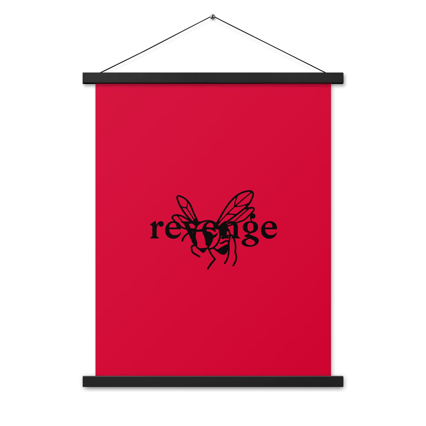Poster with hangers