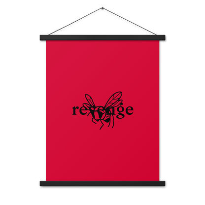 Poster with hangers