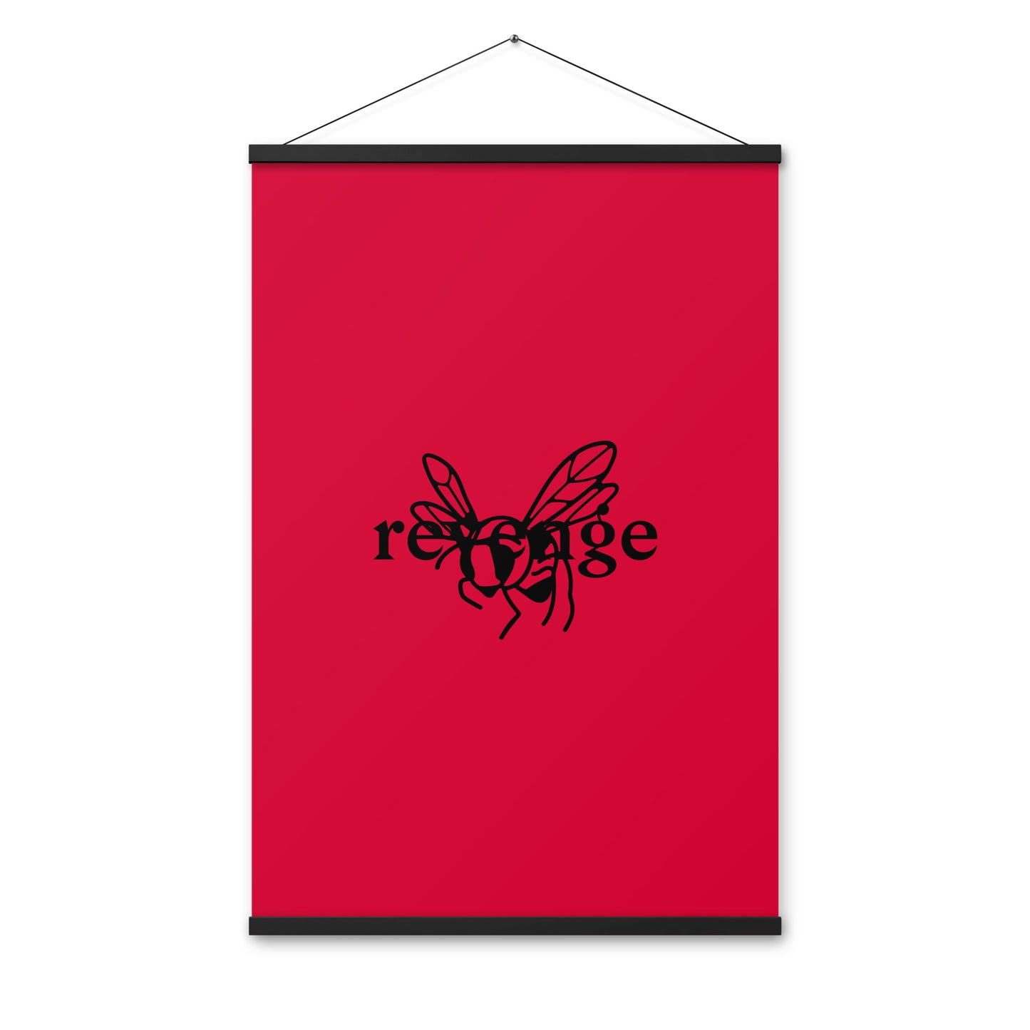 Poster with hangers