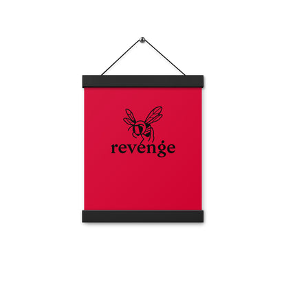 Poster with hangers