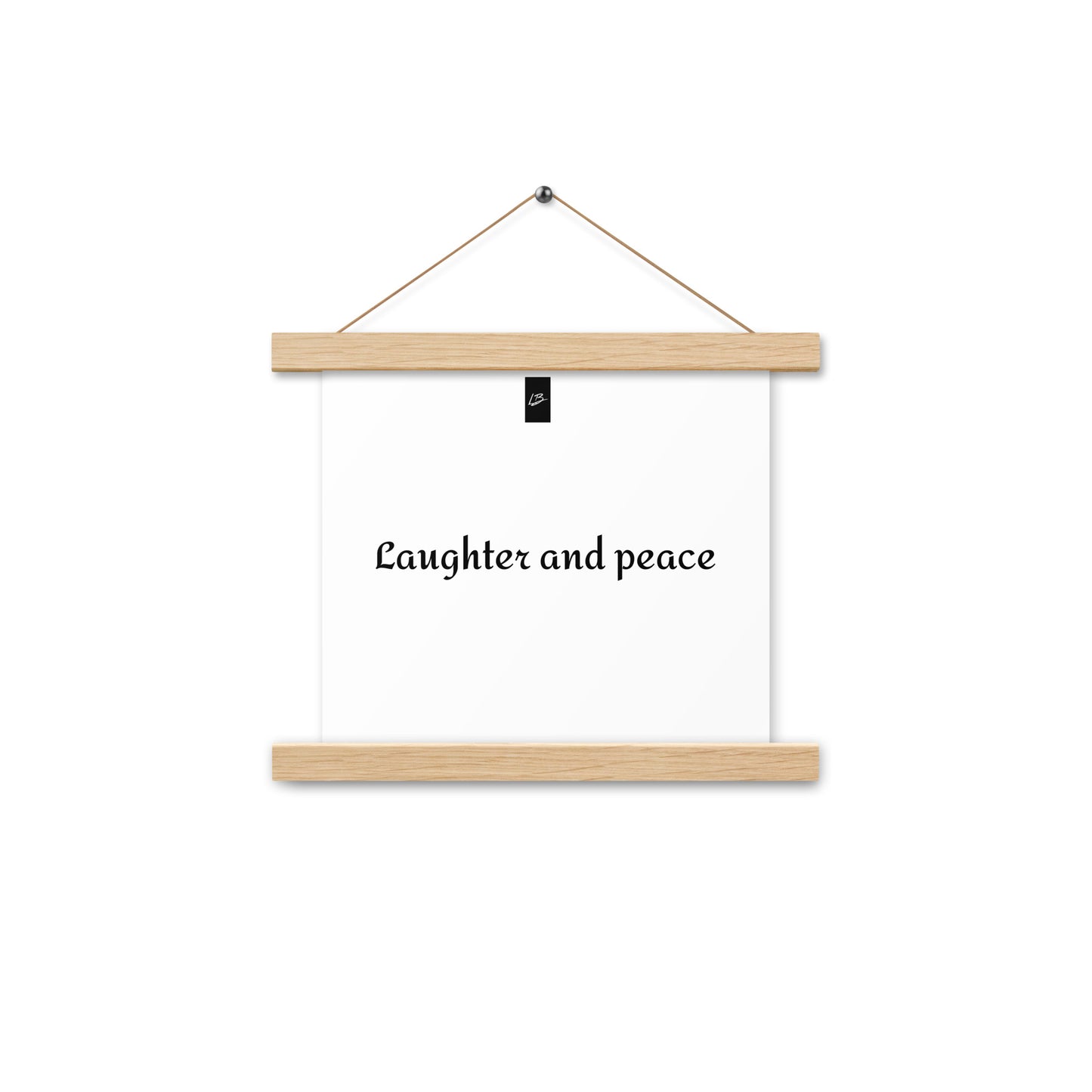 Poster with hangers