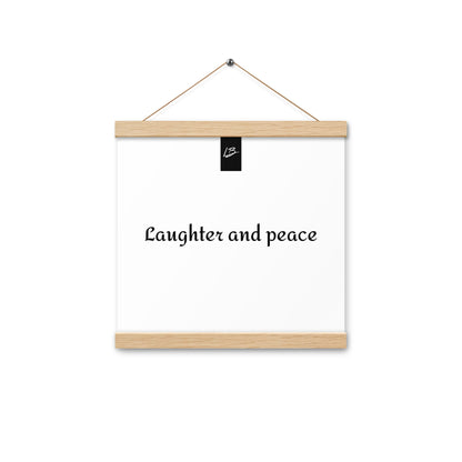 Poster with hangers