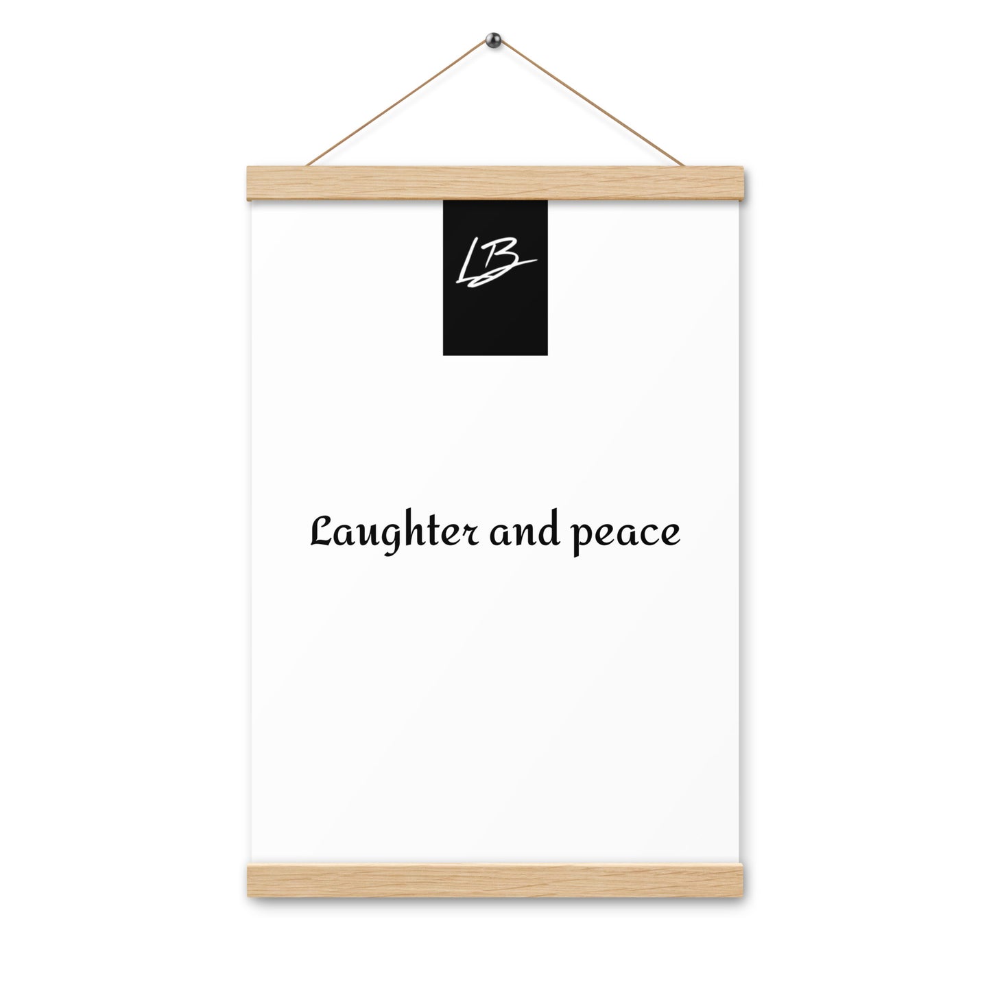 Poster with hangers