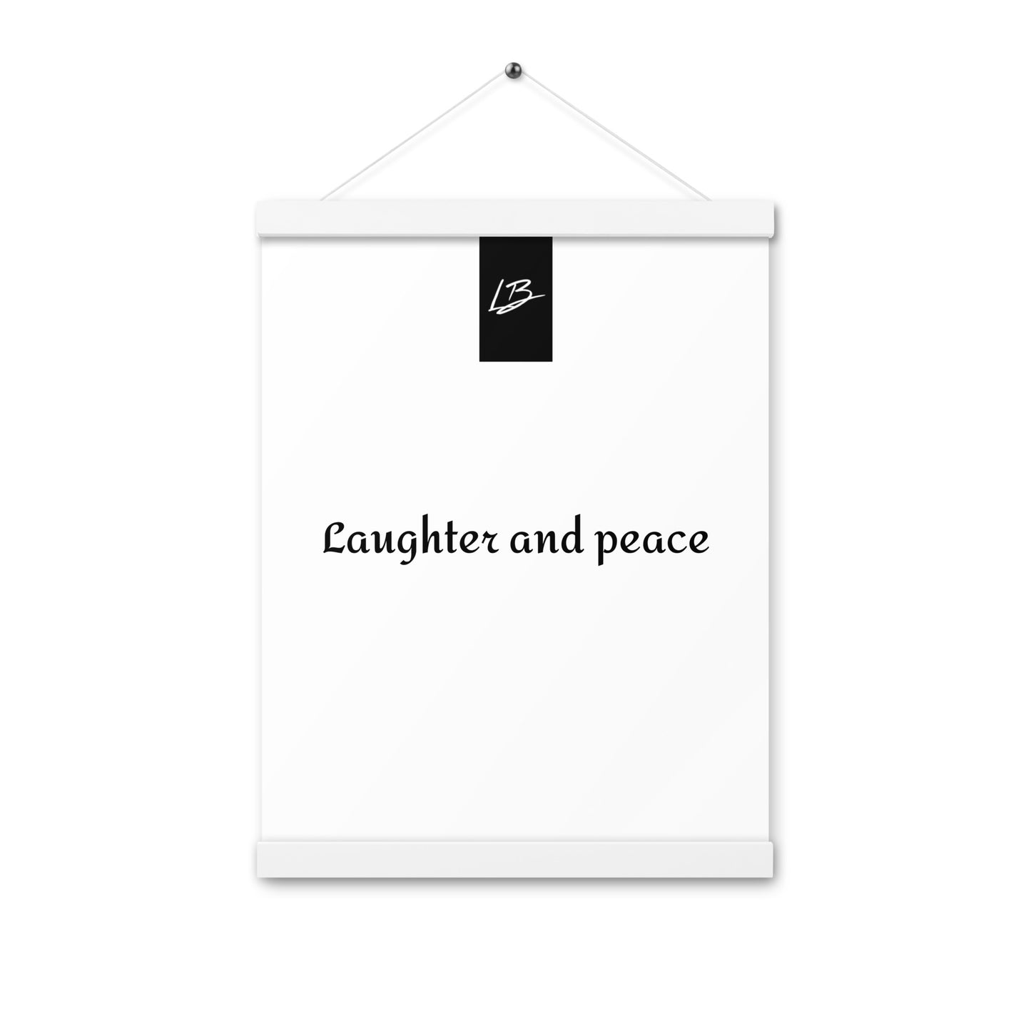Poster with hangers