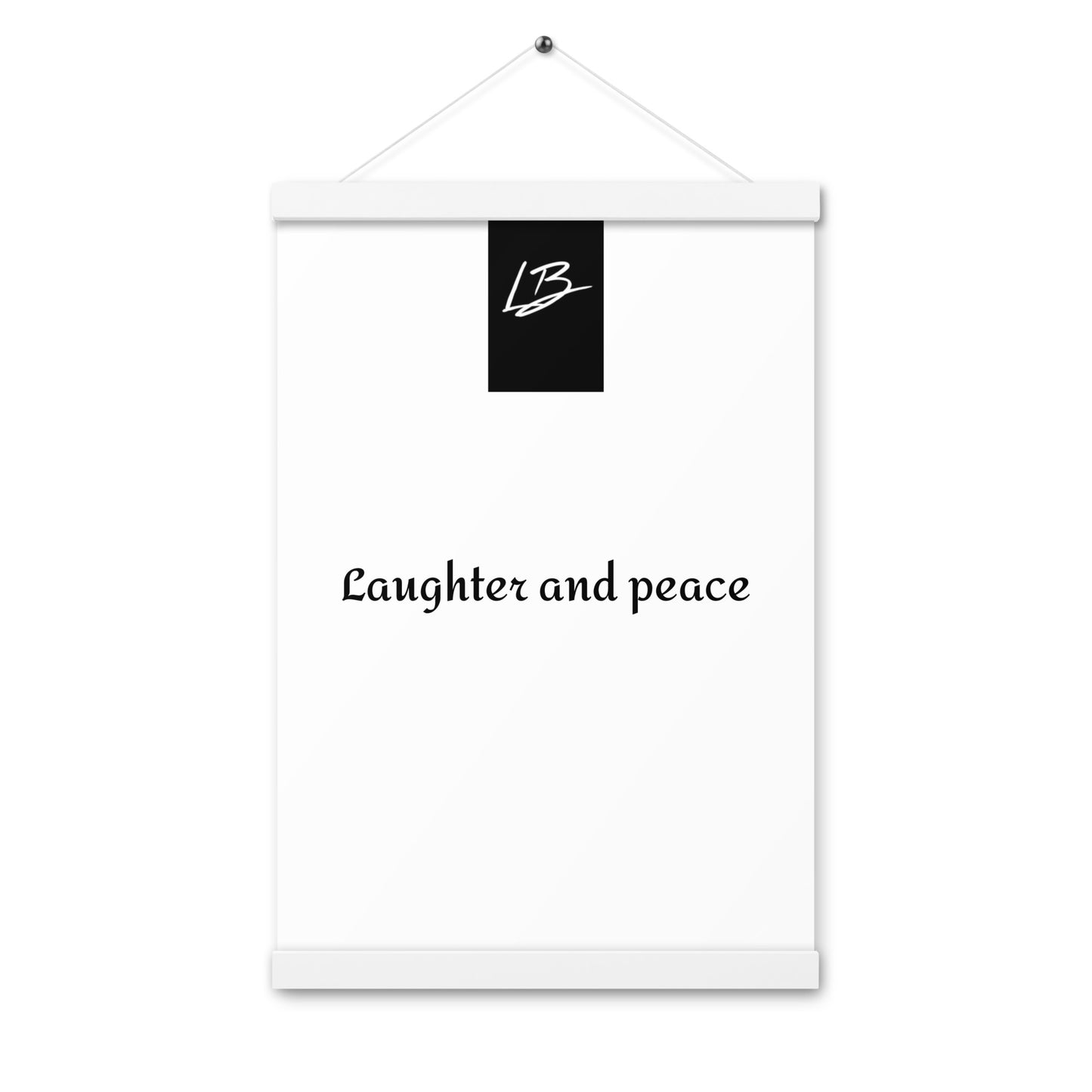 Poster with hangers
