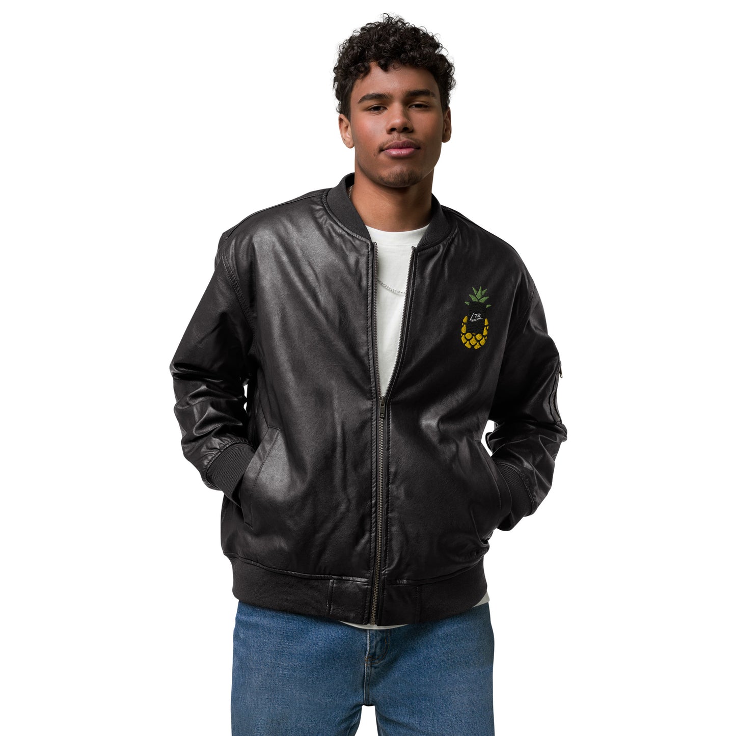 Leather Bomber Jacket lb