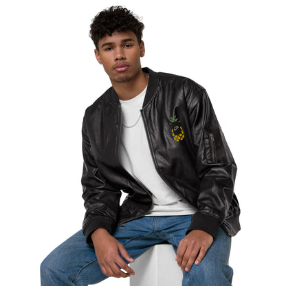 Leather Bomber Jacket lb