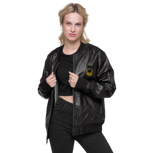 Leather Bomber Jacket lb