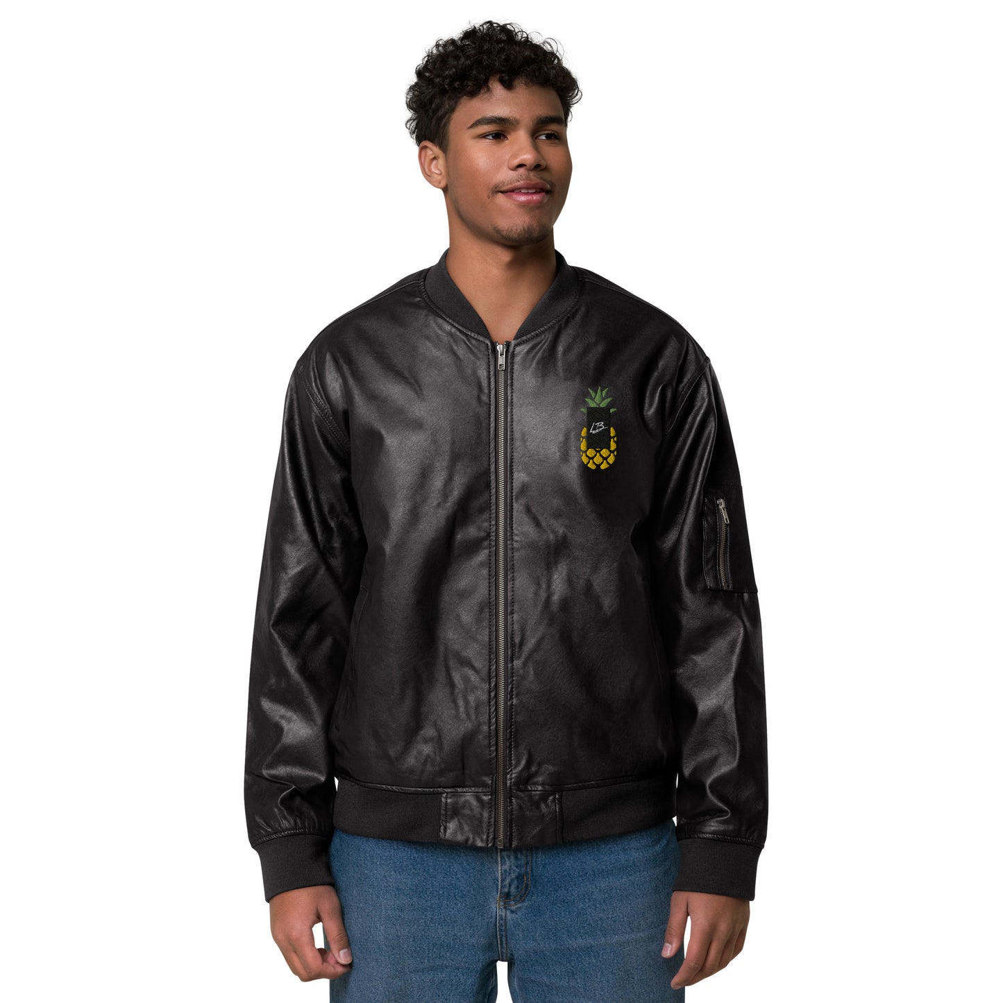 Leather Bomber Jacket lb