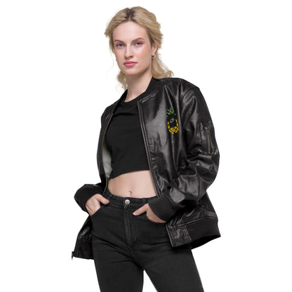 Leather Bomber Jacket lb