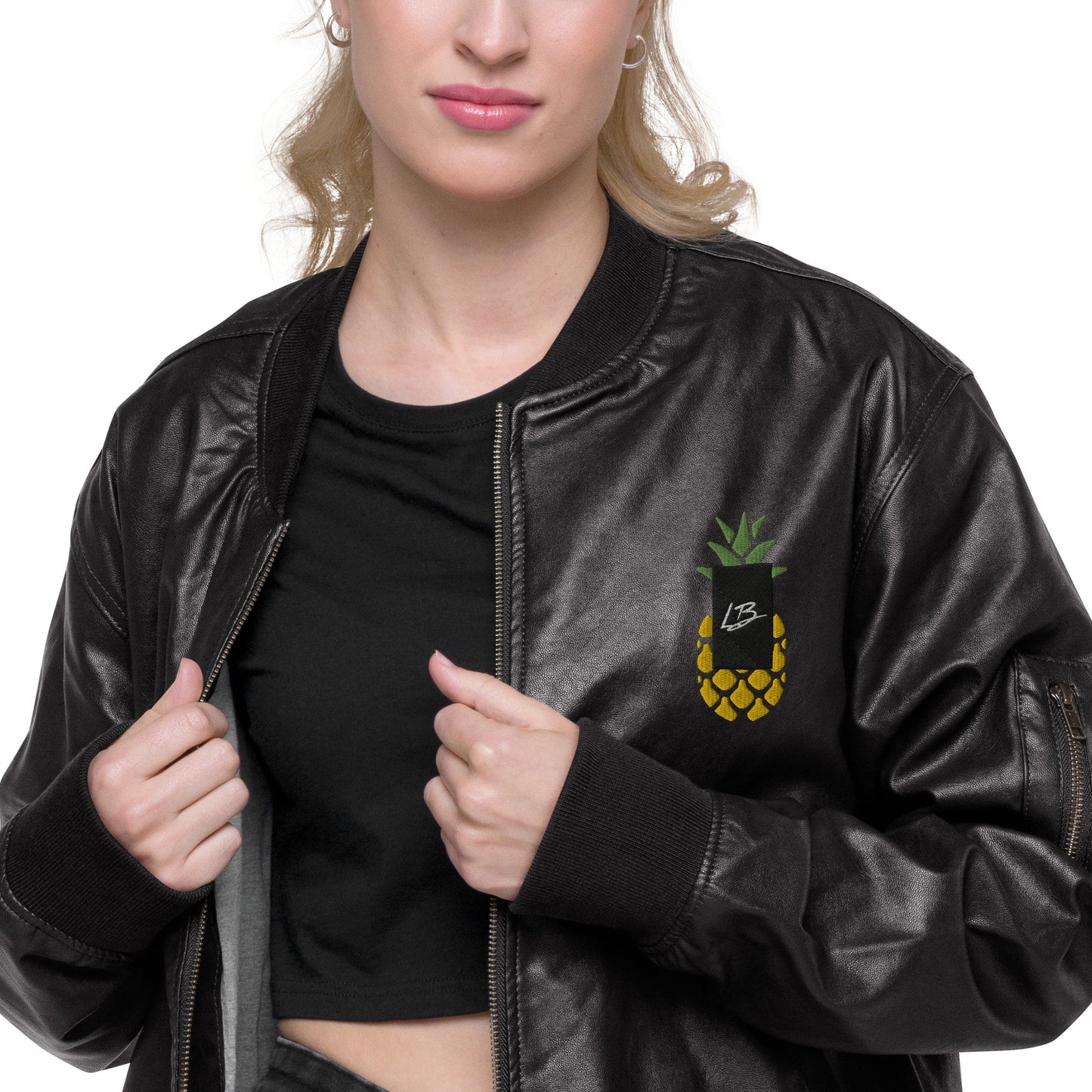 Leather Bomber Jacket lb